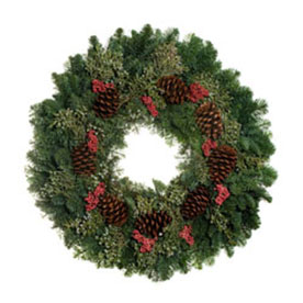 Pepperberry Cone Wreath